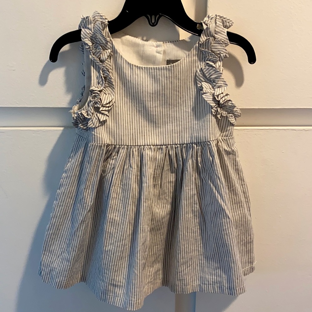 Tahari girls striped dress